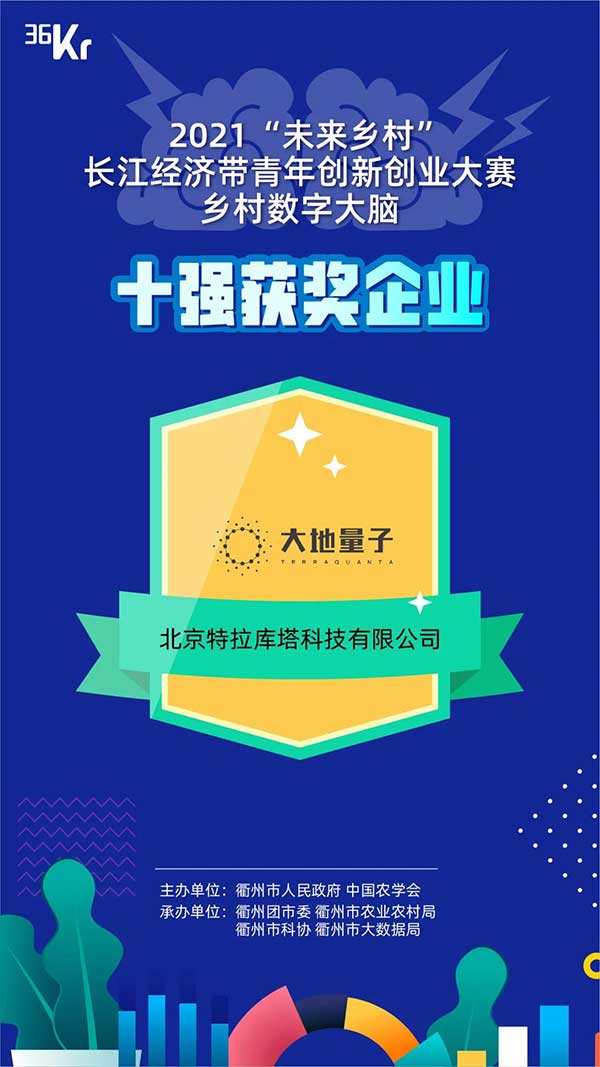 大地量子 “數(shù)字地球PaaS平臺(tái)” 被評(píng)為2021數(shù)字鄉(xiāng)村大腦十強(qiáng)